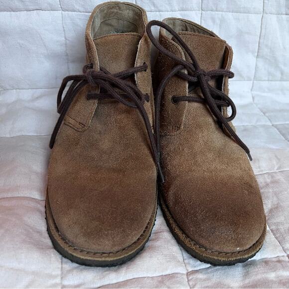 UGG Tan Suede Lace Up Boots - Mens 7 - Picture 2 of 9